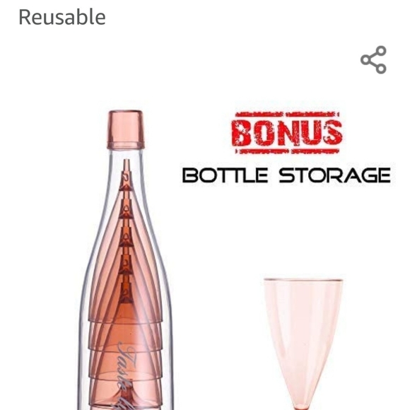 plastic sharks Other - Pink shatterproof stemmed plastic wine glasses 5 pcs